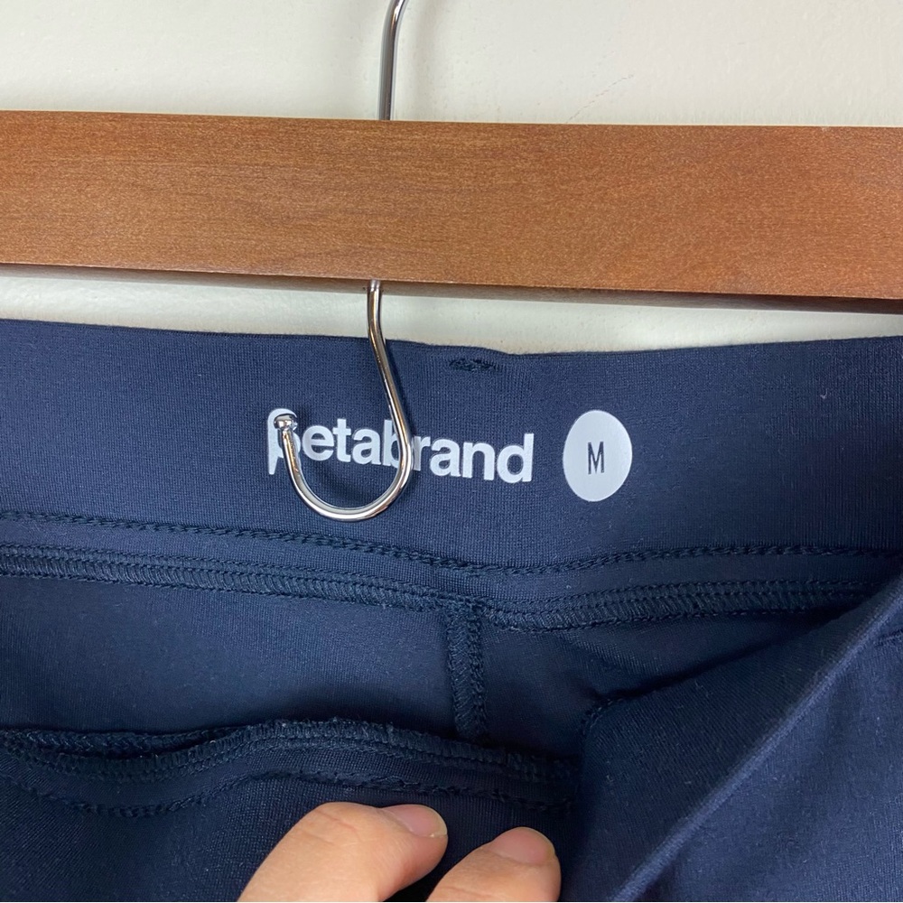 Betabrand Classic Dress Pants Yoga Pants Bootcut Navy Blue Stretch Office Work M - Picture 12 of 13